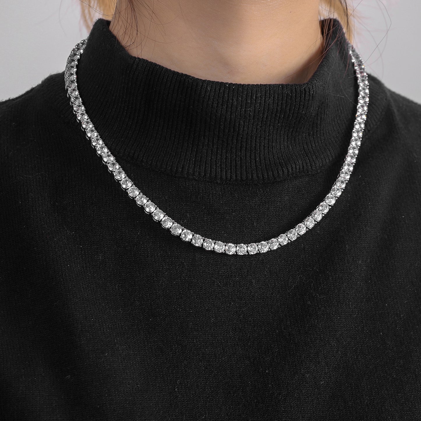 Zircon Tennis All-match Necklace