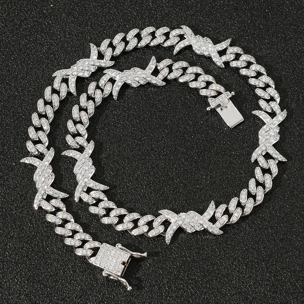 Couples Clavicle Chain Zircon Necklace
