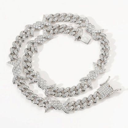 Couples Clavicle Chain Zircon Necklace