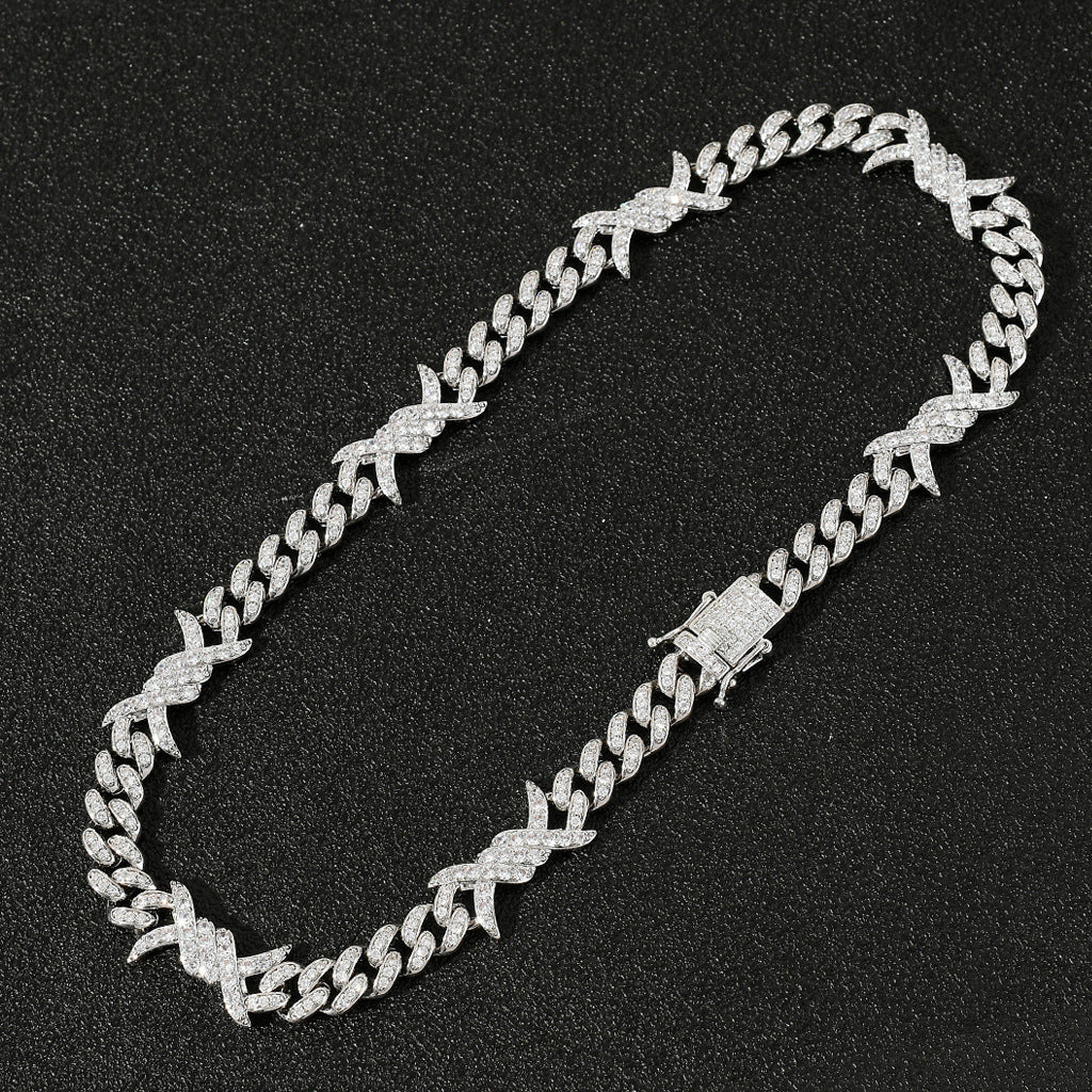 Couples Clavicle Chain Zircon Necklace