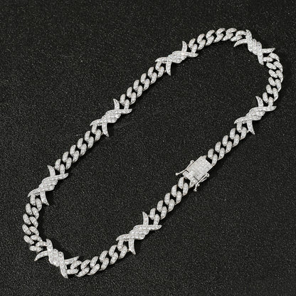 Couples Clavicle Chain Zircon Necklace