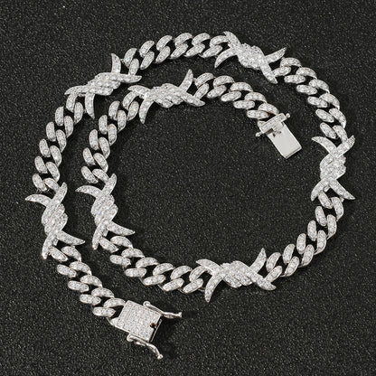 Couples Clavicle Chain Zircon Necklace