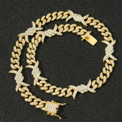 Couples Clavicle Chain Zircon Necklace